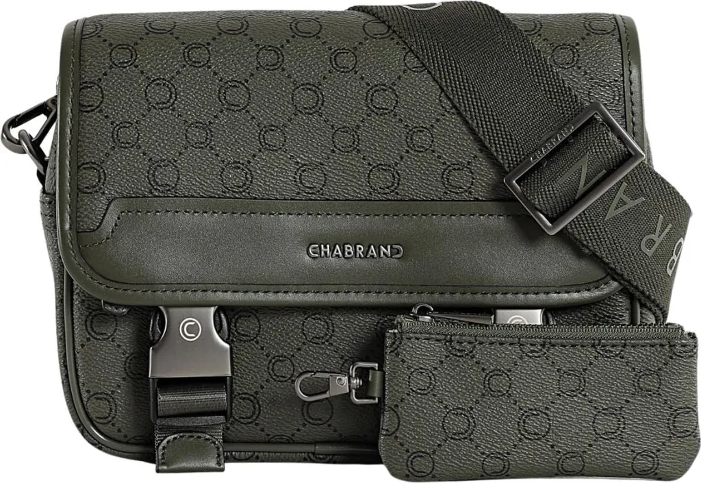 Sacoche Bandoulière Chabrand Icone Olive - Sac Homme Tendance en Tissu