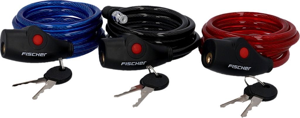FISCHER Spiralschloss Family 3x  - Länge 180 cm, Ø 8 mm Produktbild 