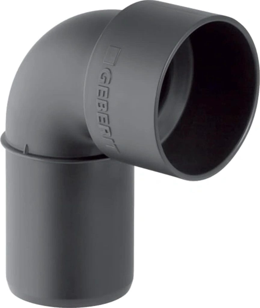 Geberit GE Silent-PP, Anschlussbogen, 90 Grad, d50/58 mm, 1 Stk.