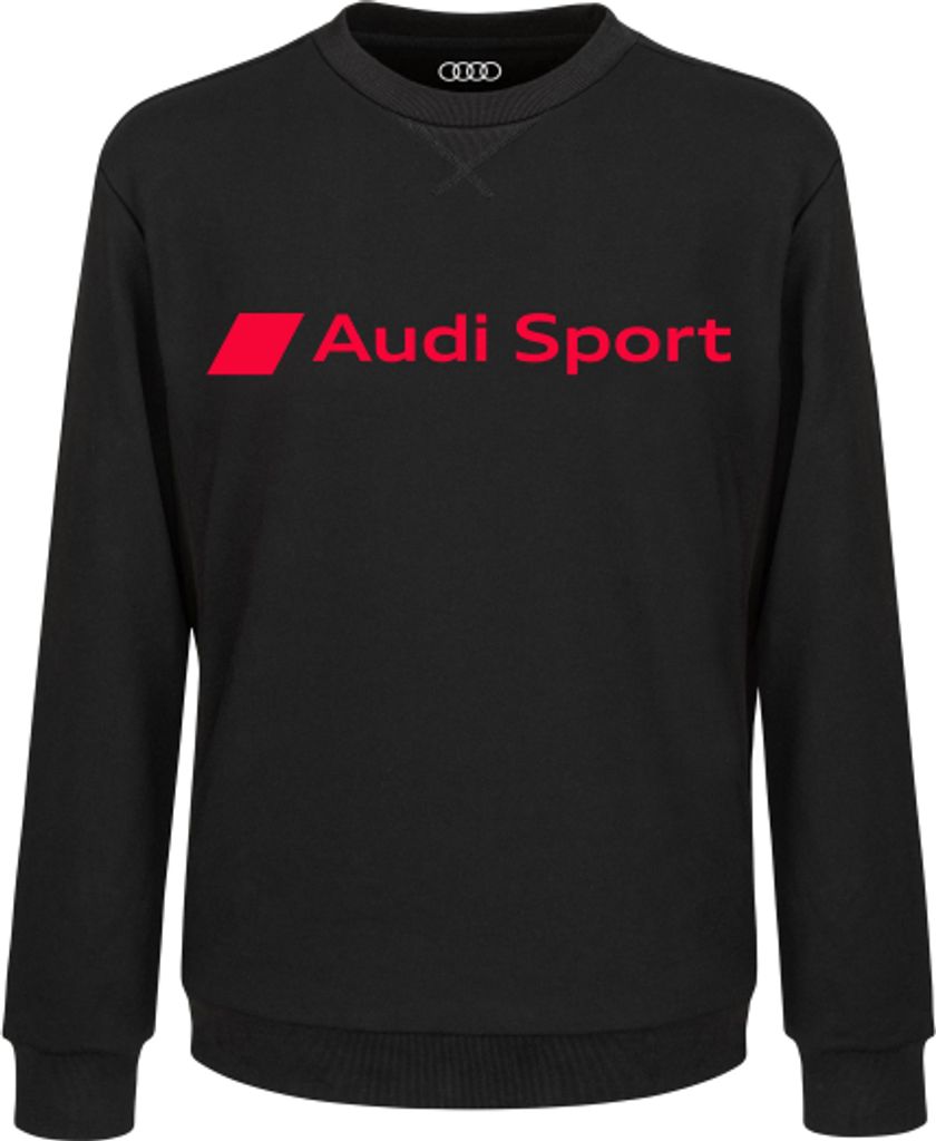 Original Audi Sport Sweater, Herren, schwarz, Gr. M, Herrensweater, Shirt, Sweatshirt