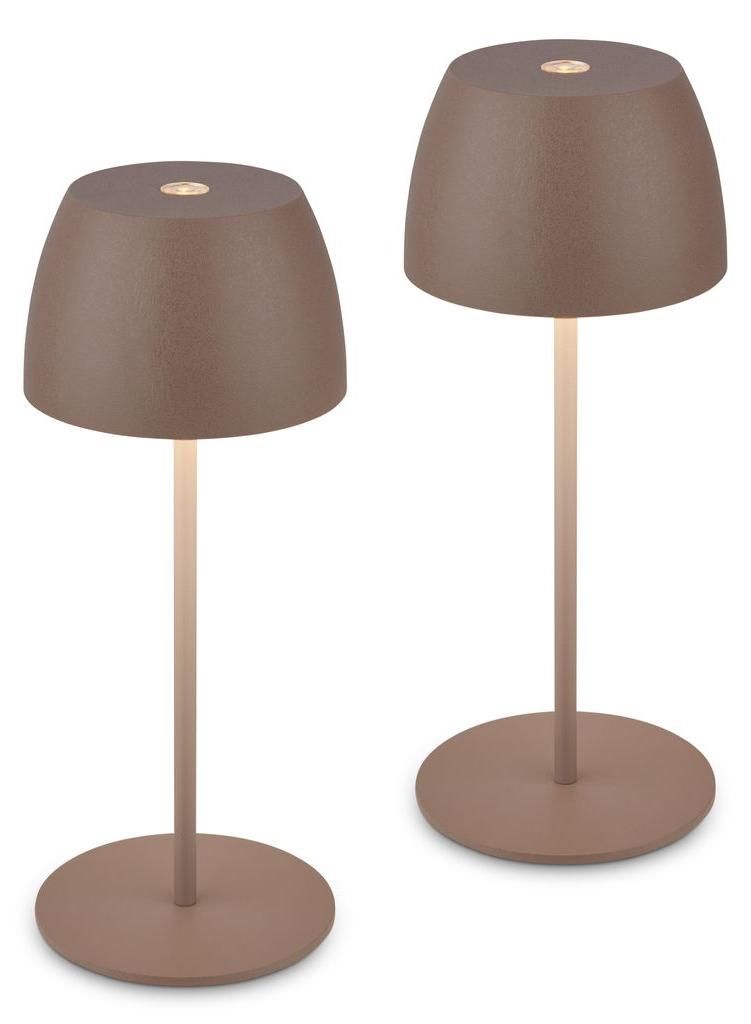 Briloner Serina Mini Mini LED Tischlampe kabellos IP44, 2er Produktbild 