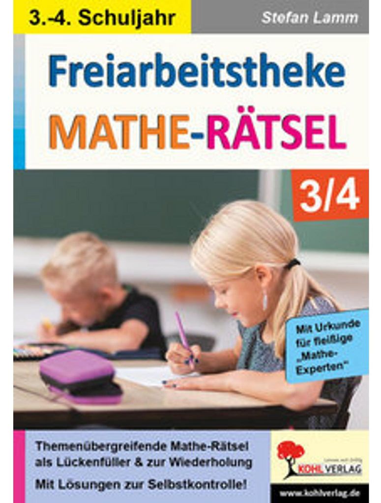 Freiarbeitstheke Mathe-Rätsel / Klasse 3-4