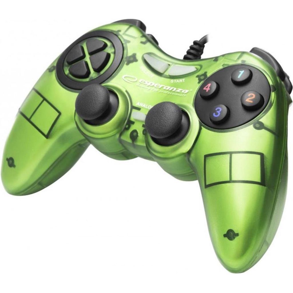 Esperanza Gamepad PC USB Fighter Grün Produktbild 