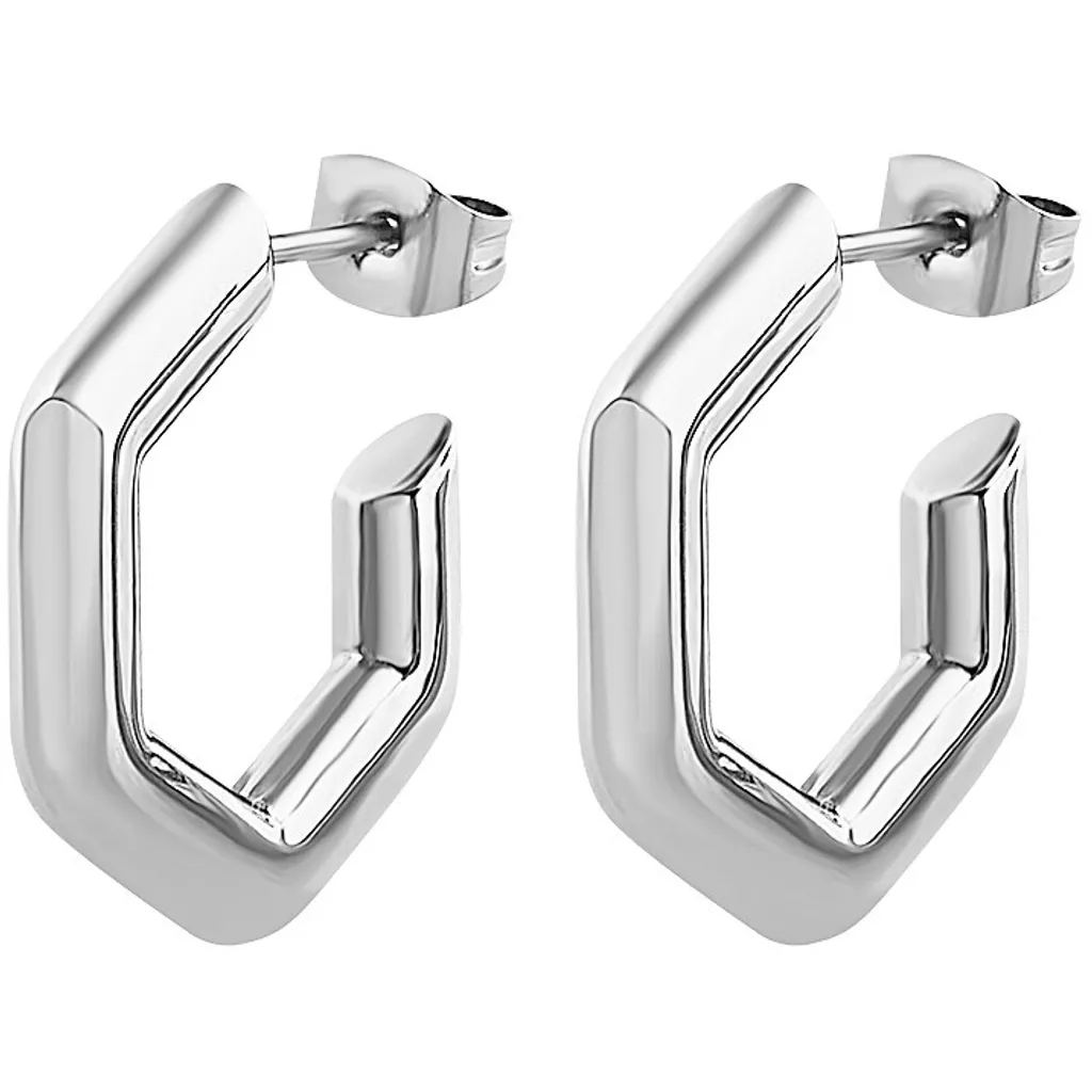 Breil B&Me Orecchini Cuore Silver: Regalo Donna Acciaio Inossidabile