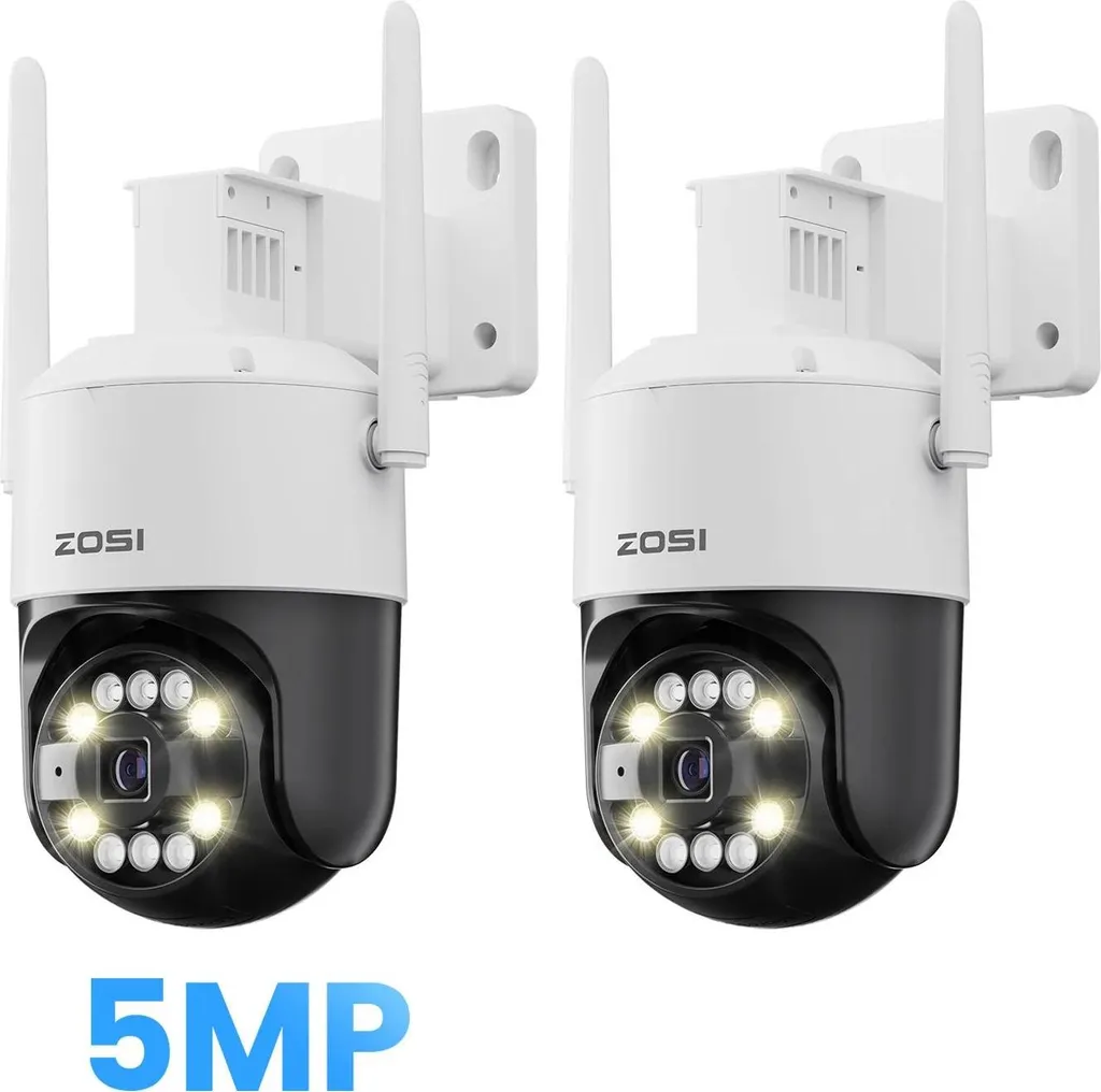 Caméra Double Objectif 8MP avec Vision Nocturne Couleur Intelligente