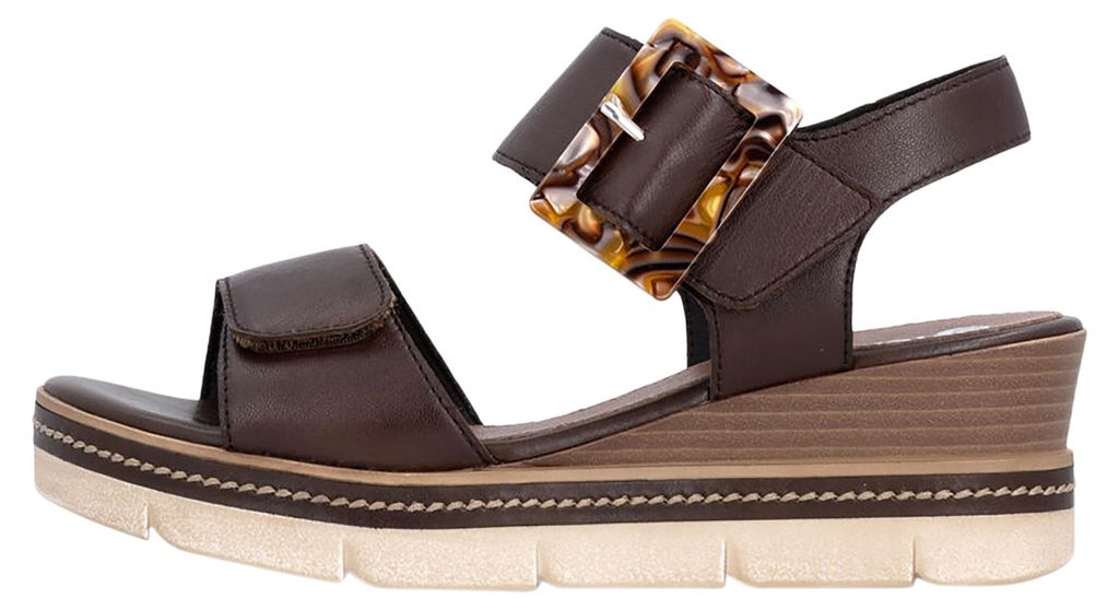 Artigo Leder Keilsandalen