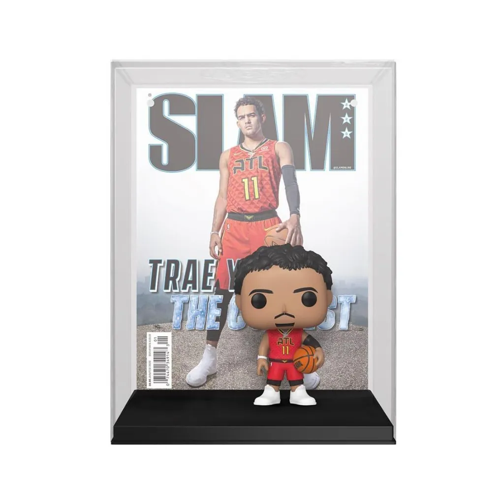 Décoration de Bureau NBA Trae Young - Figurine Funko Pop Slam en Vinyle