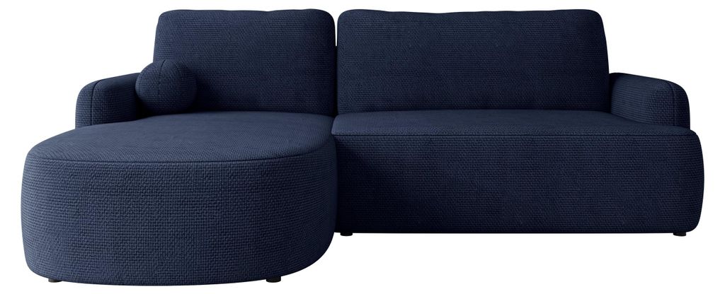 MIRJAN24 Ecksofa Loridu, Wohnzimmmer L-Form mit Schlaffunktion und Bettkasten (Farbe: Flow 22, Seite: Links)
