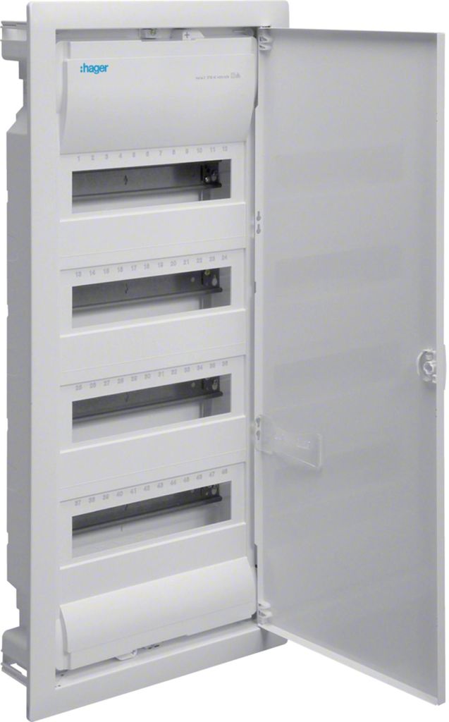 Distributore da incasso Hager, Volta, 4x12PLE, IP30, 1 pz. Immagine del prodotto 