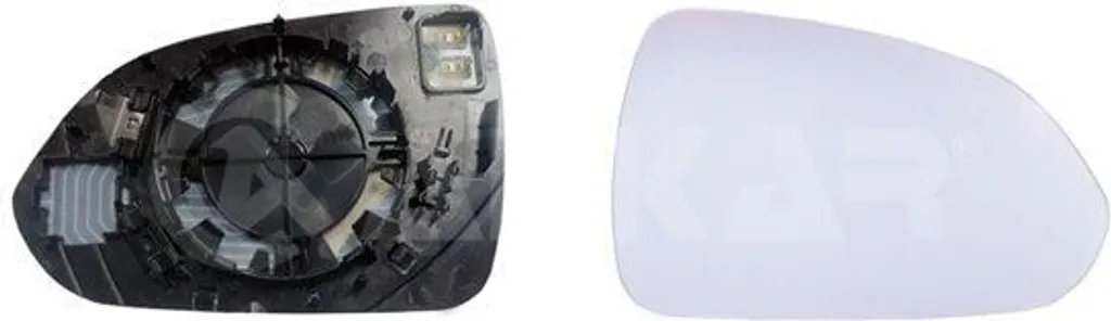 Alkar 6432692 Verre de rétroviseur droit pour Kia Stonic et Rio IV OE 87621