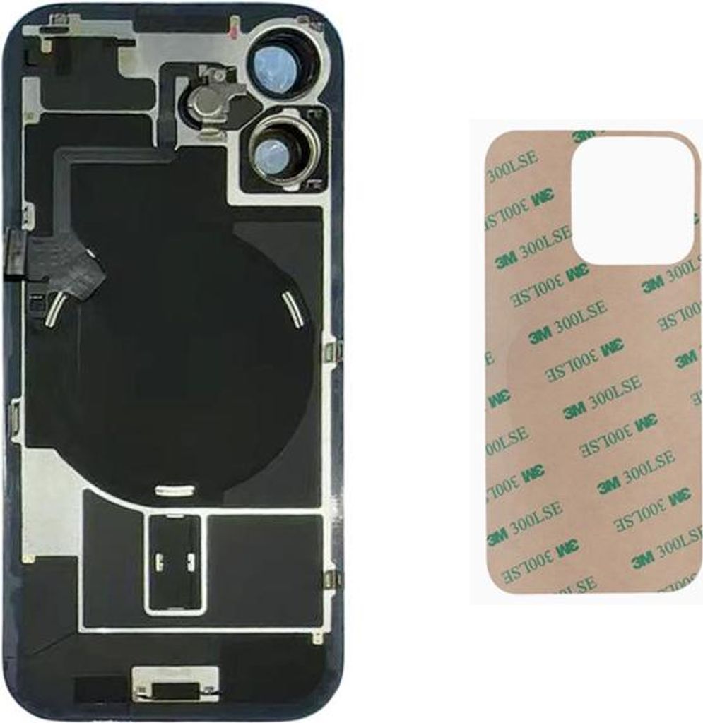 OEM iPhone 17 Akkudeckel Backcover Rückseite Glas Rückglas + Dichtung Lila