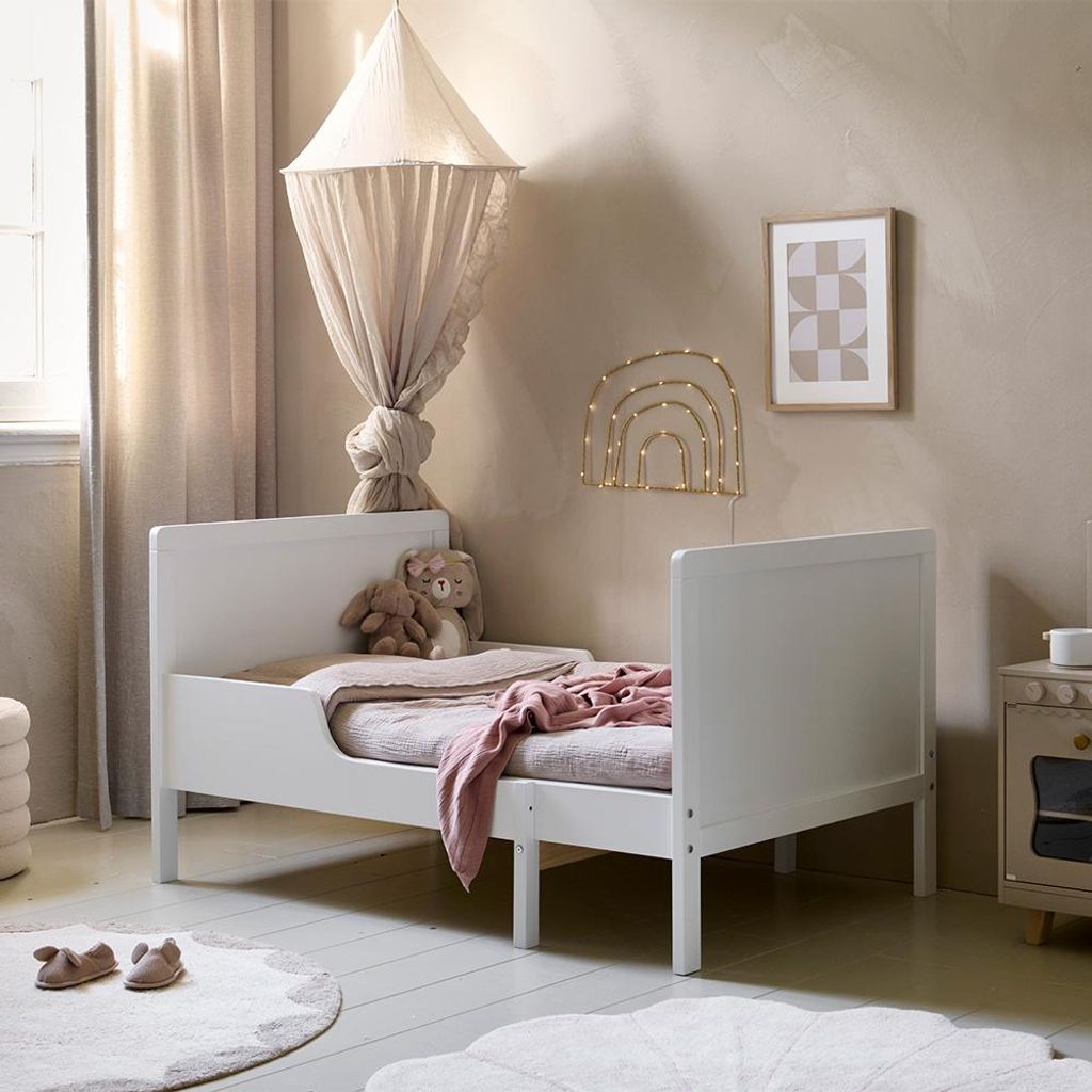 Petite Amélie Mitwachsendes Kinderbett Brume 80x140/170/200 cm - Weiß