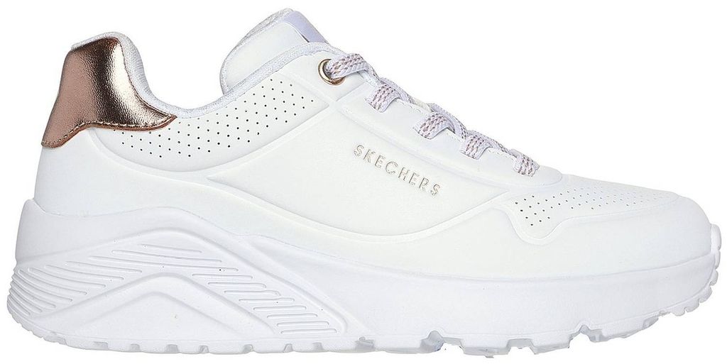 Skechers Uno Lite White Leather / Grey Größe EU 40 Produktbild 