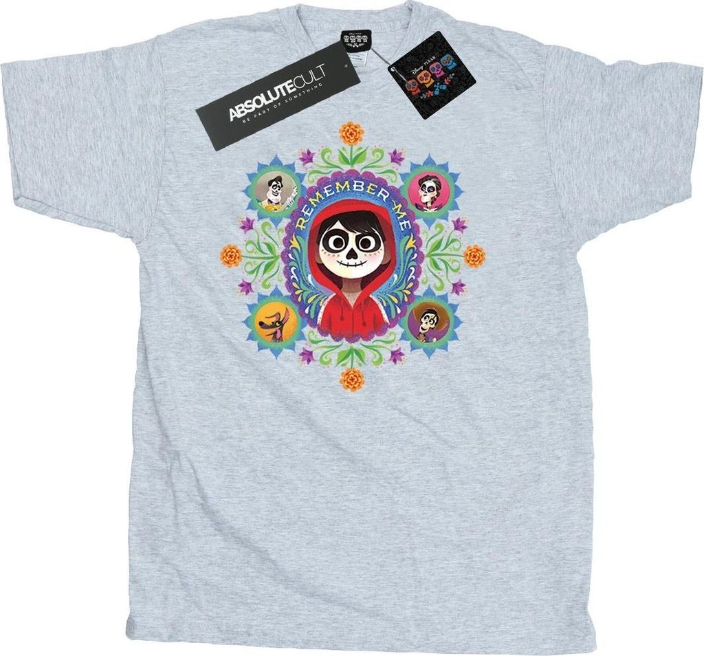 Disney - "Coco Remember Me" T-Shirt für Herren BI52459 (S) (Grau)