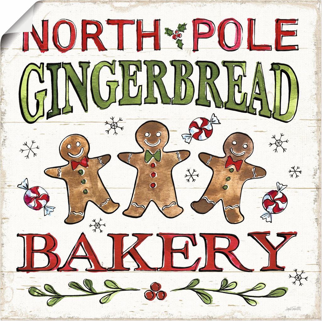 ARTland Poster Christmas Treats III Größe: 50x50 cm