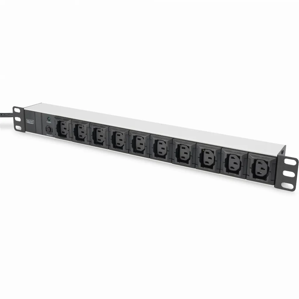 Bandeau 10 Prises C13 avec Câble 2m - Distribution Électrique 250V Noir