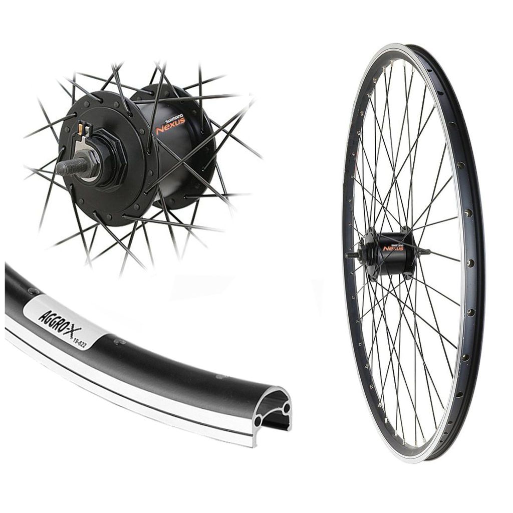 Aggro-X Vorderrad 28 Zoll Laufrad Hohlkammerfelge Shimano Produktbild 