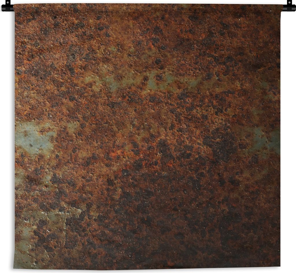 MuchoWow Wandteppich Wandbehang Rost - Vintage - Stahl 120x120 cm Tapisserie Dekoration Wandtuch - Modern - Baumwollgewebe
