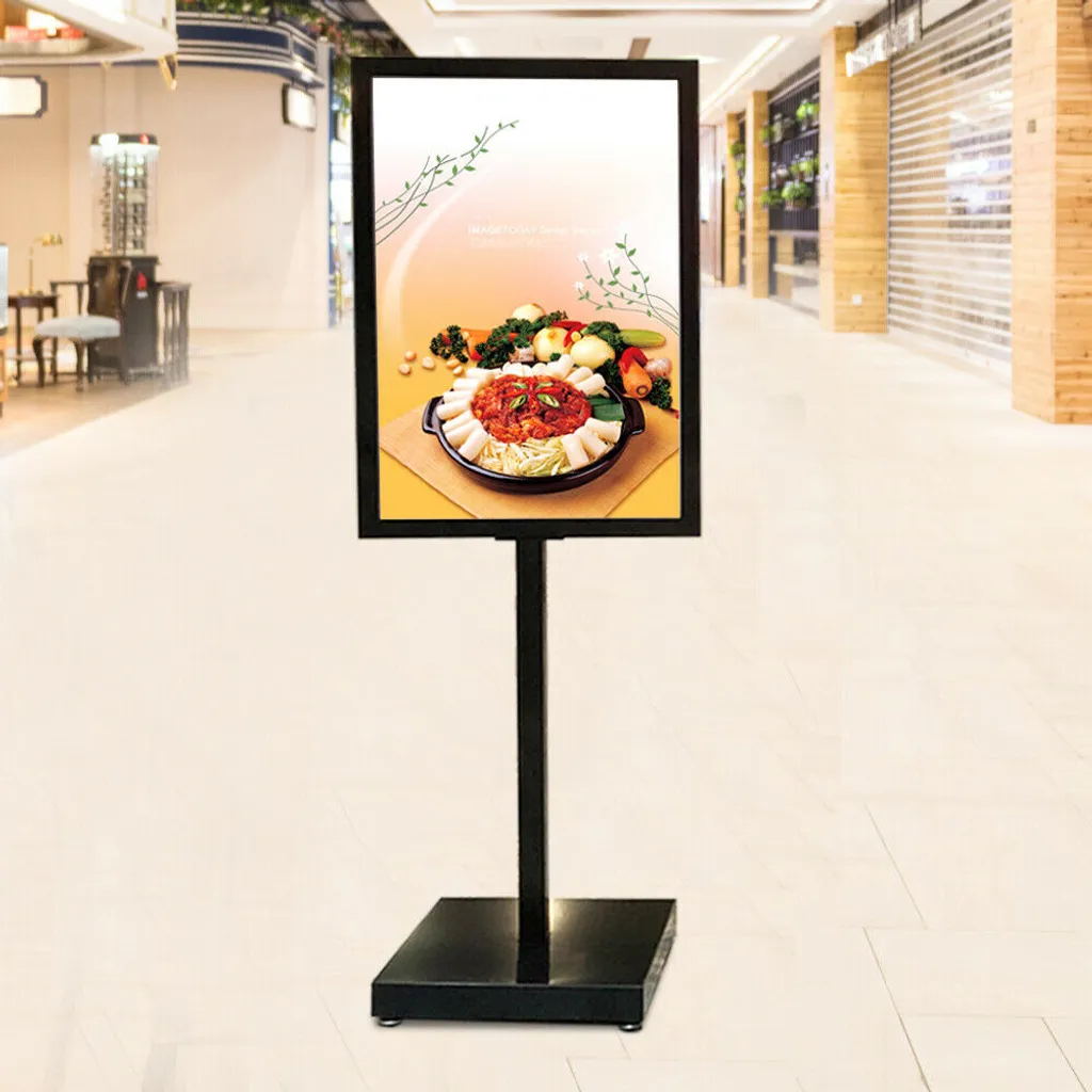 Stop affichage instable avec ce support d'affiche 65x90cm fer robuste
