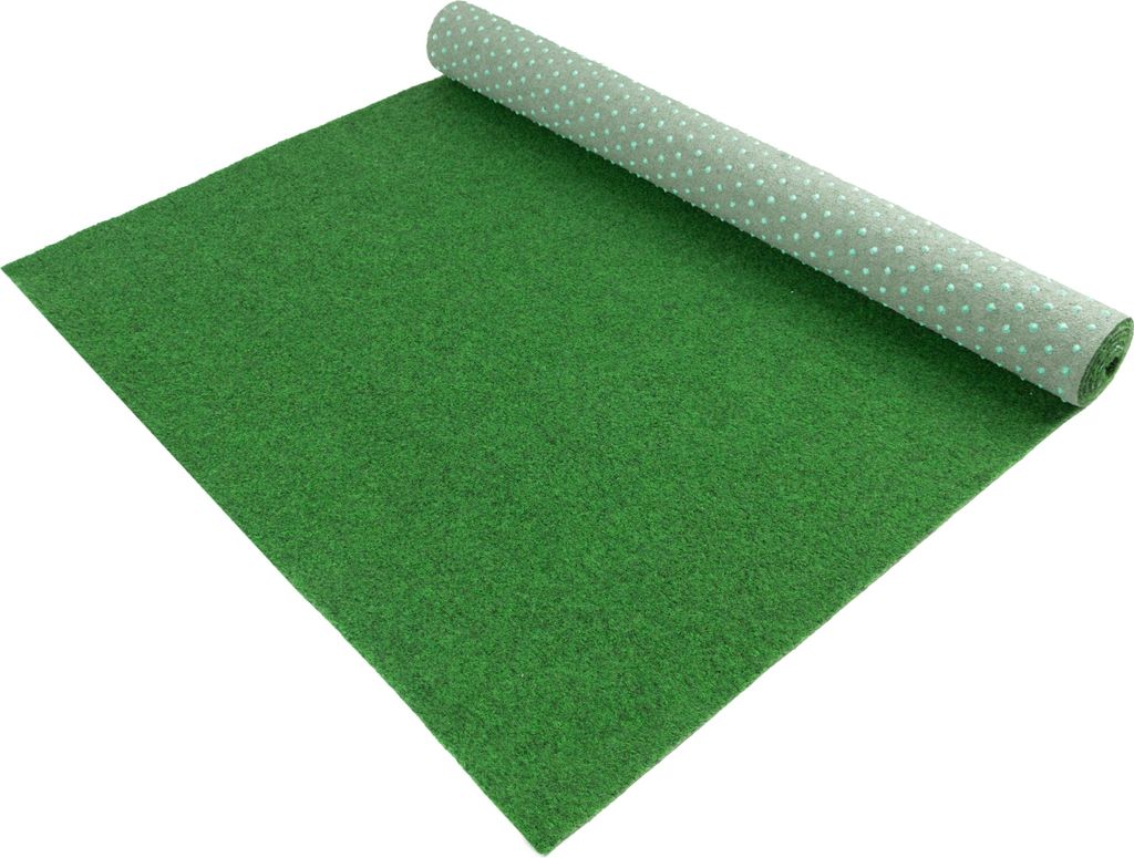 Rasenteppich Park 200x500cm Grün Kunstrasen Outdoor mit Noppen Balkon Garten Pool