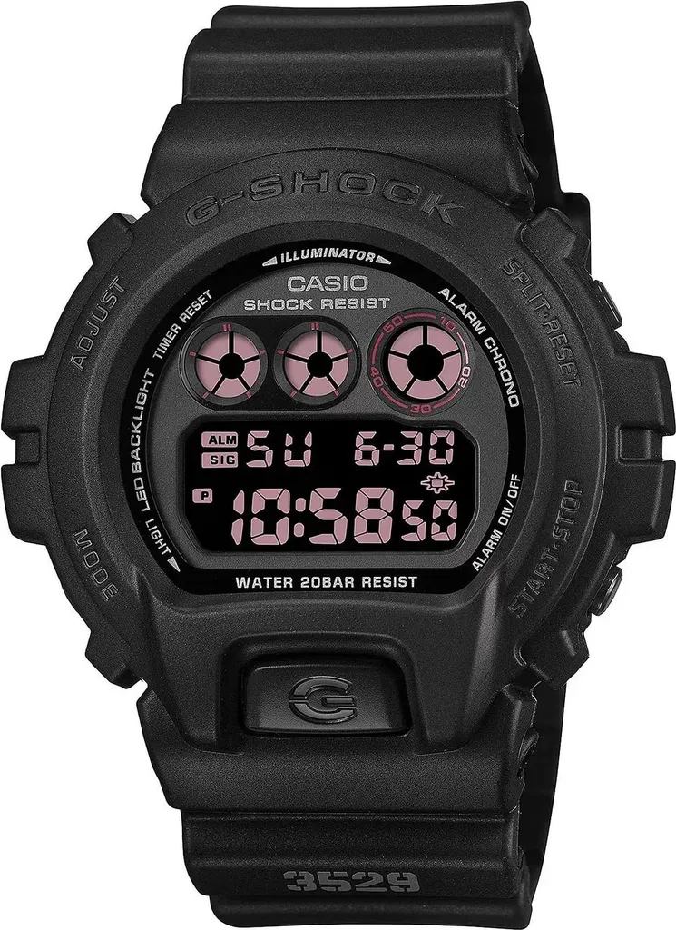 Montre G-SHOCK Casio DW-6900UMS-1ER noire robuste à trois yeux pour homme