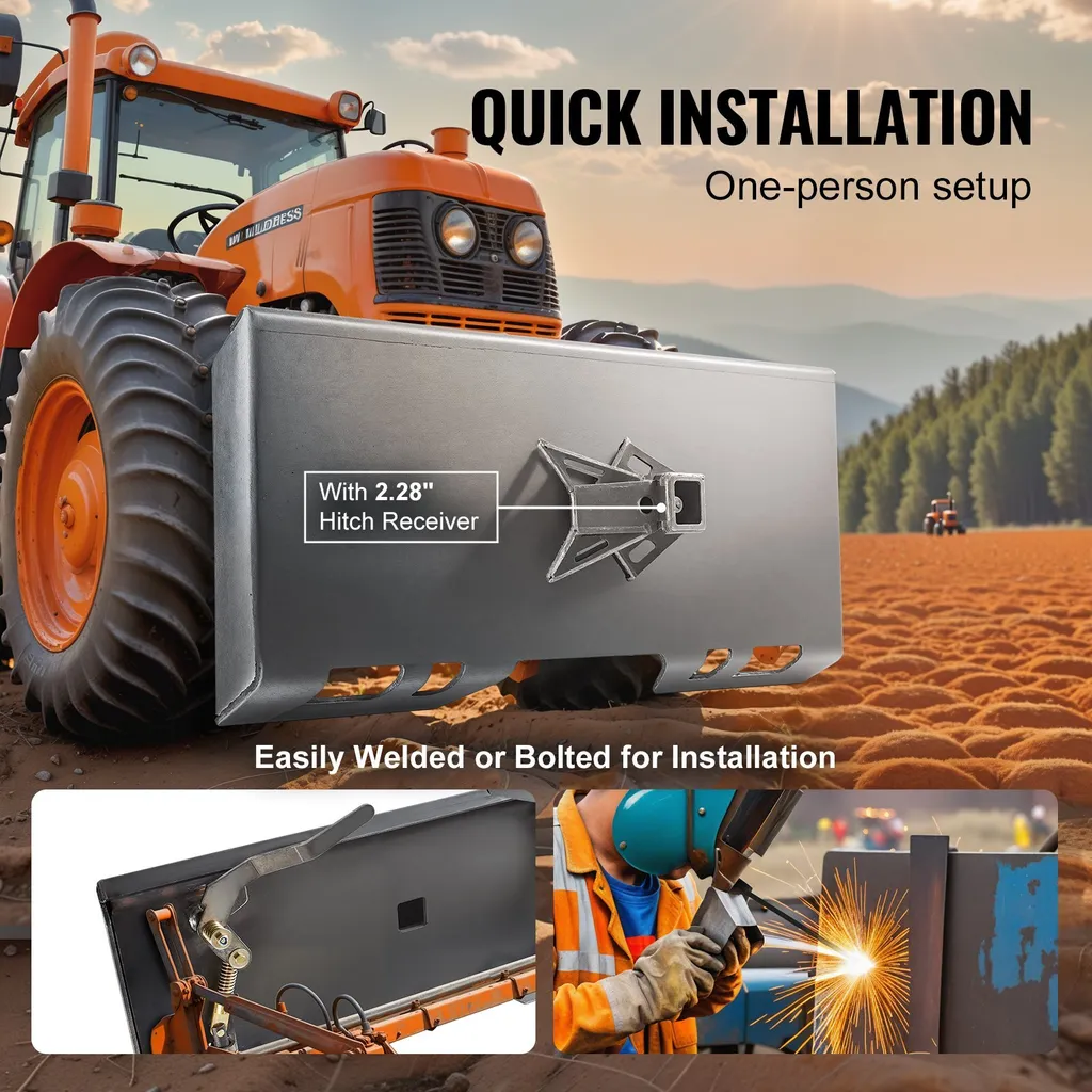 Adaptateur de montage plaque rapide pour chargeuse compacte agricole