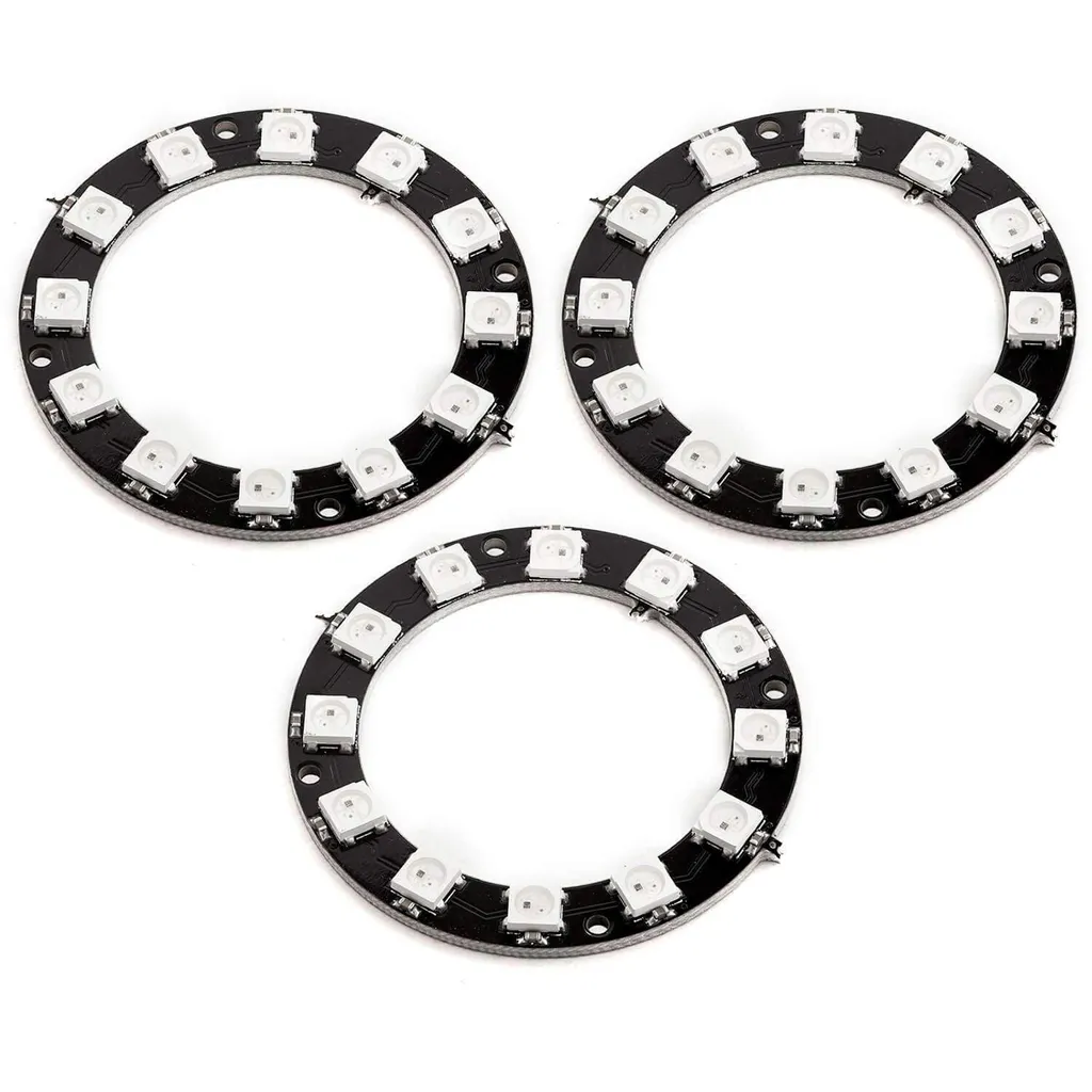 Anneau LED 5V pour projet Arduino et Raspberry Pi - Kit de 3 modules