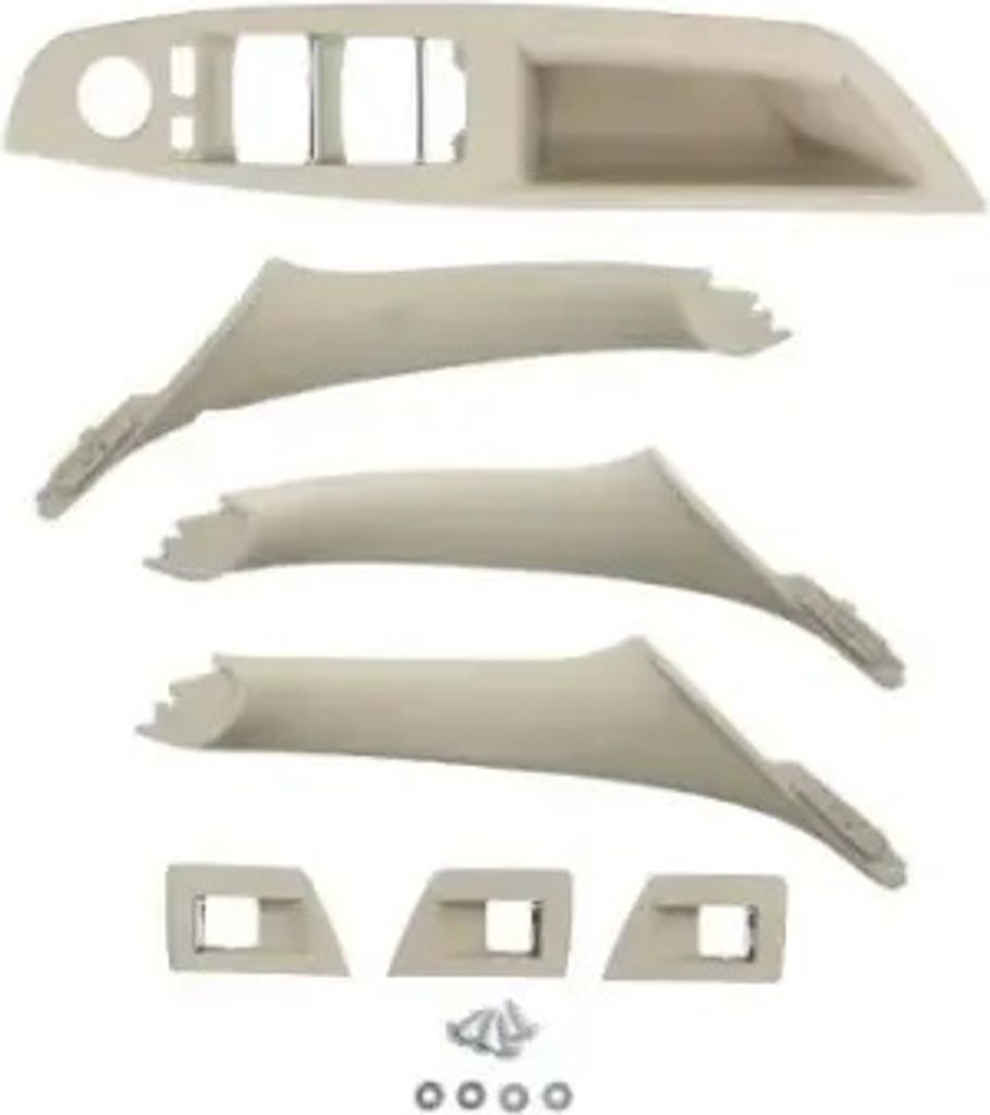 KOMPLETT SET Türgriff Griff Abdeckung Innen VORNE + HINTEN in Beige für BMW 5er