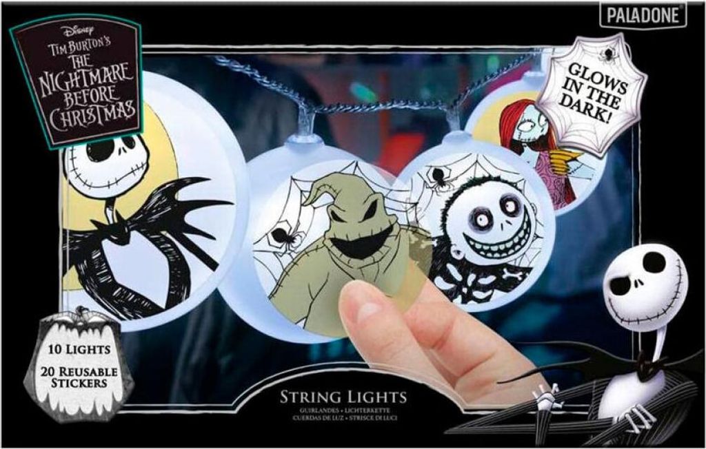 Nightmare Before Christmas Lichterkette mit Stickern