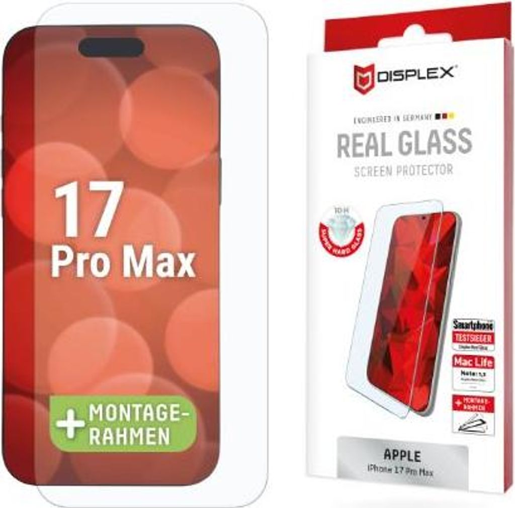 DISPLEX Schutzglas für Apple iPhone 17 Pro Max Produktbild 