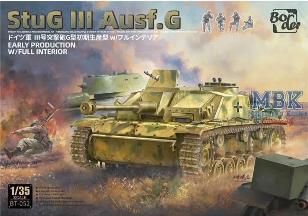 Maquette Border Model BT-052 StuG III Ausf. G Early avec Intérieur Complet