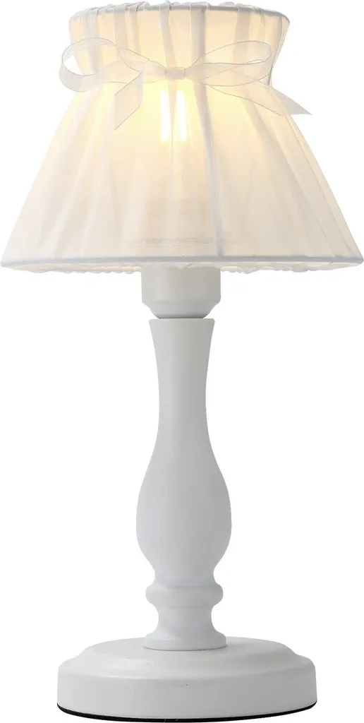 Lampe de bureau blanche ZEFIR pour lecture et travail E14 37,5 cm