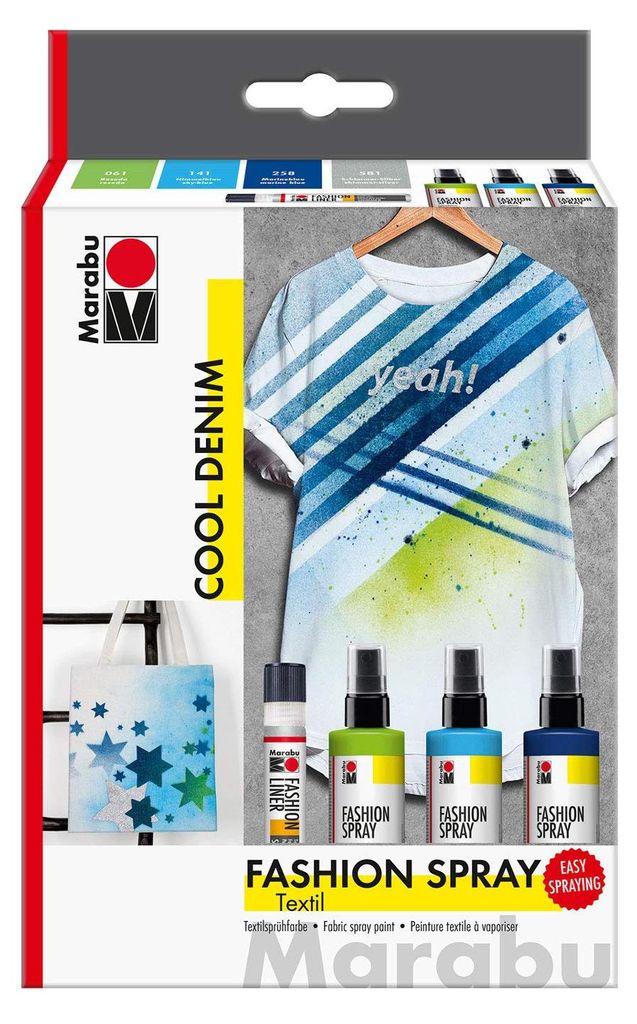Barva na textil ve spreji Marabu "Fashion Spray", sada COOL Obrázek produktu 