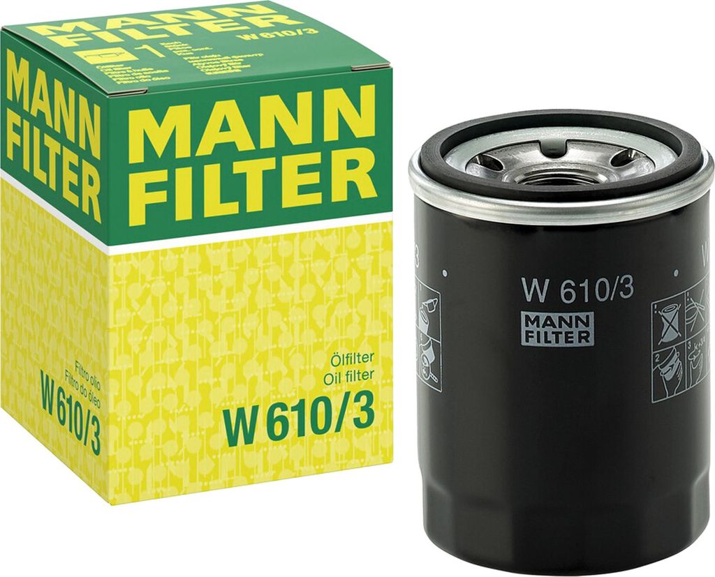 Ölfilter MANN-FILTER W 610/3 Anschraubfilter für OPEL Corsa Produktbild 