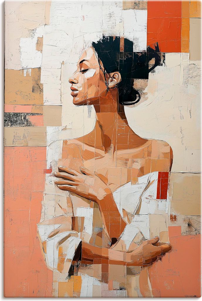 ARTland Leinwandbild Frau im Fragment Größe: 60x90 cm