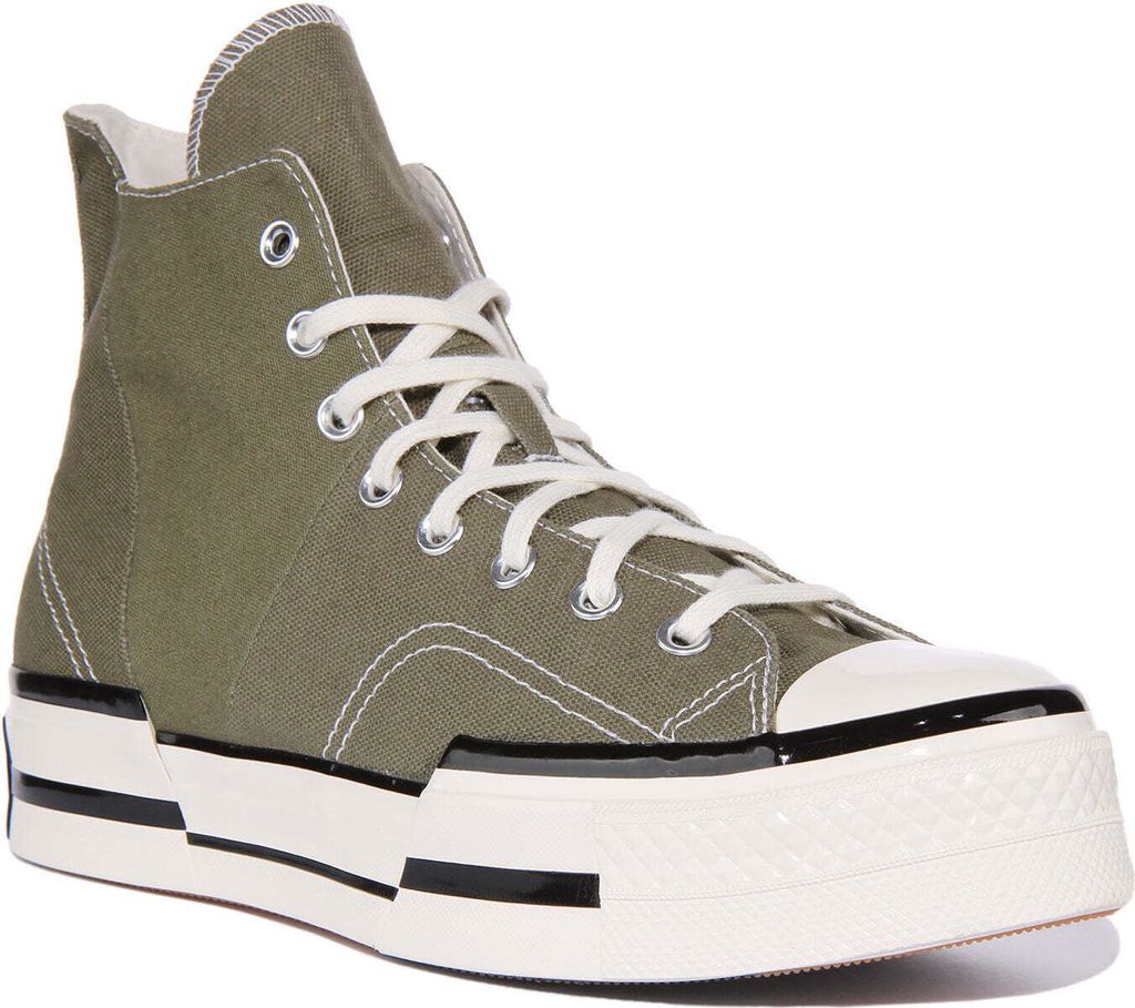 Converse Chuck 70 Plus Hi Schnürung Segeltuch Turnschuhe Olive – 10 UK - 44 EU - 10M/12F US / Olive