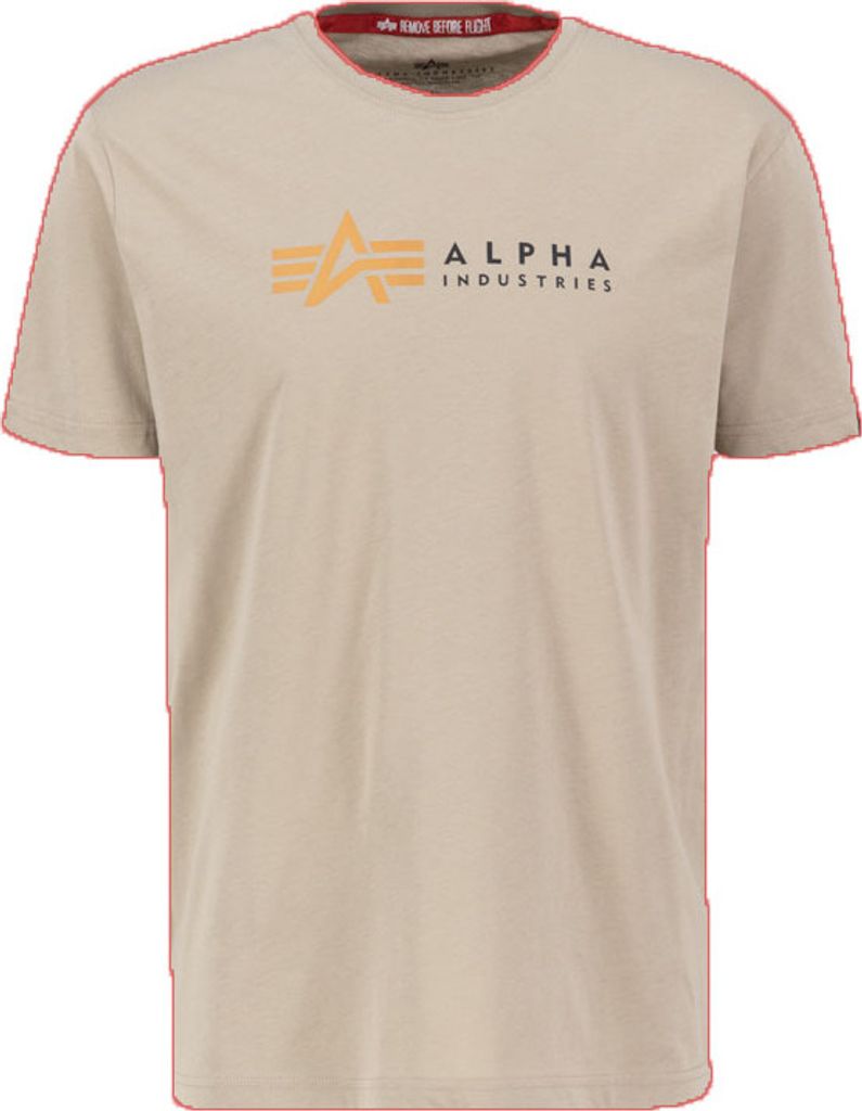 ALPHA INDUSTRIES ALPHA LABEL T Herren Logo T-Shirt Produktbild 