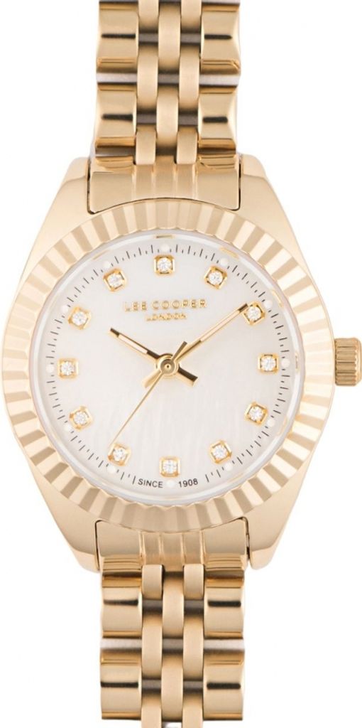 Damenarmbanduhr LEE COOPER LC07956.120 Gold Fashion als Geschenk.