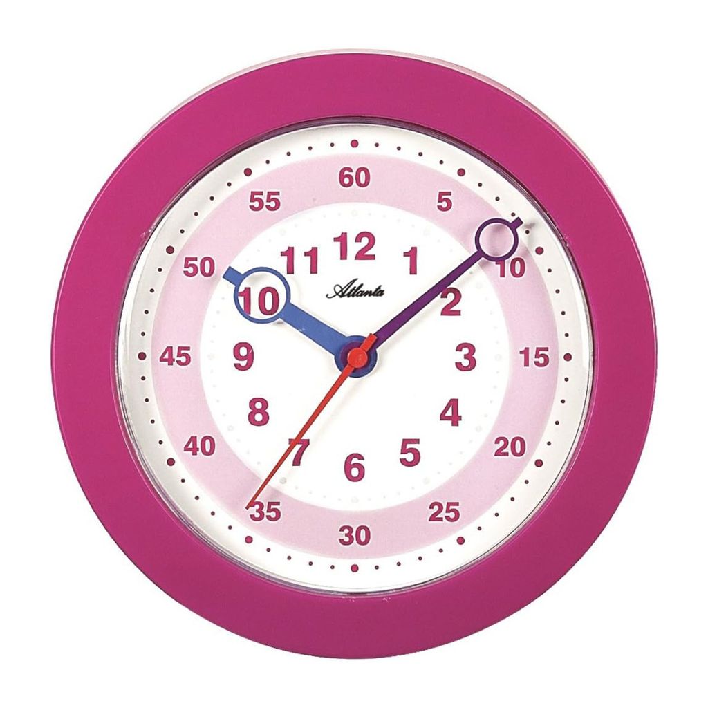 Atlanta 4481/17 Wanduhr für Kinder Kinderwanduhr Lernuhr Produktbild 