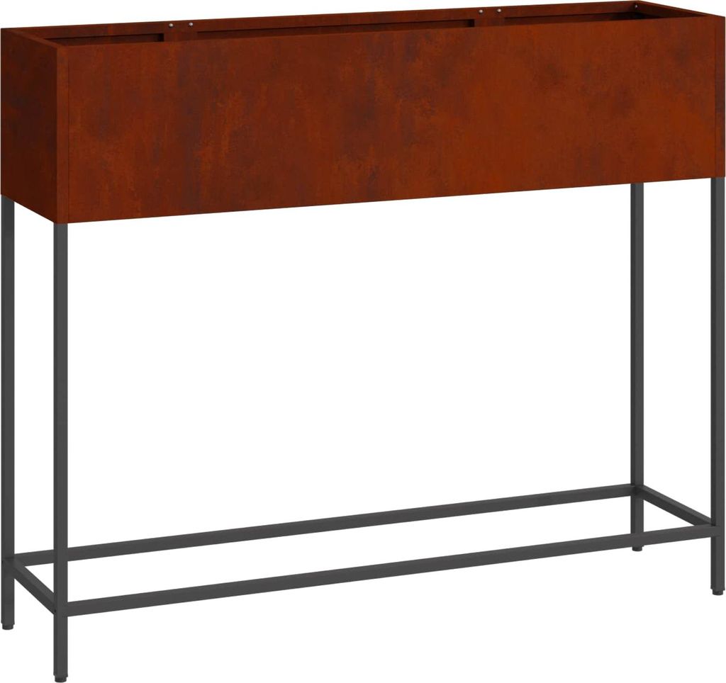 vidaXL Hochbeet Gartenpflanzer Rostig 100 x 26 x 82 cm Produktbild 