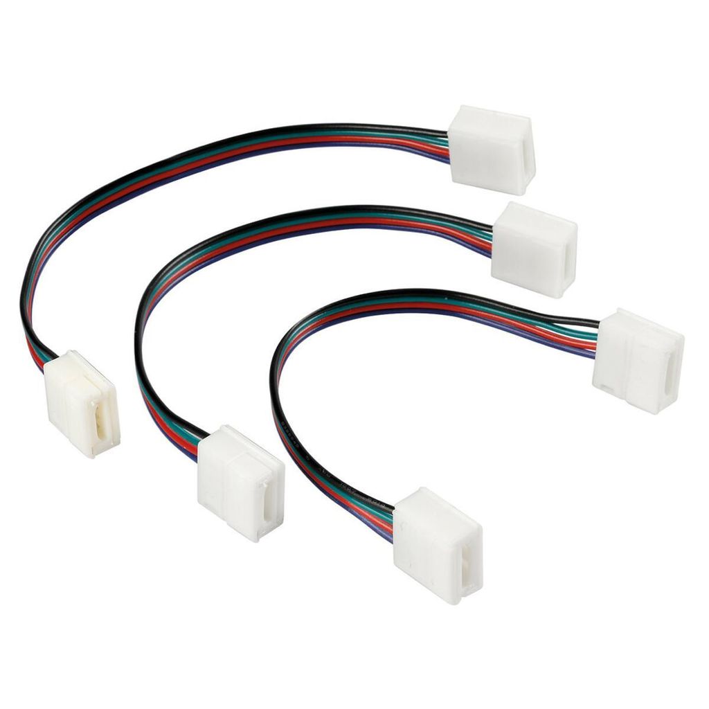Verbindungsstücke mit Verlängerung Connect-2 für RGB-LED-Streifen 3-teiliges Set
