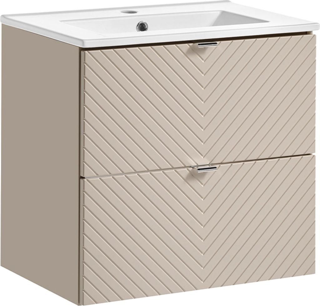 Waschtisch 60cm Manoa mit 2 Schubladen, Kaschmir