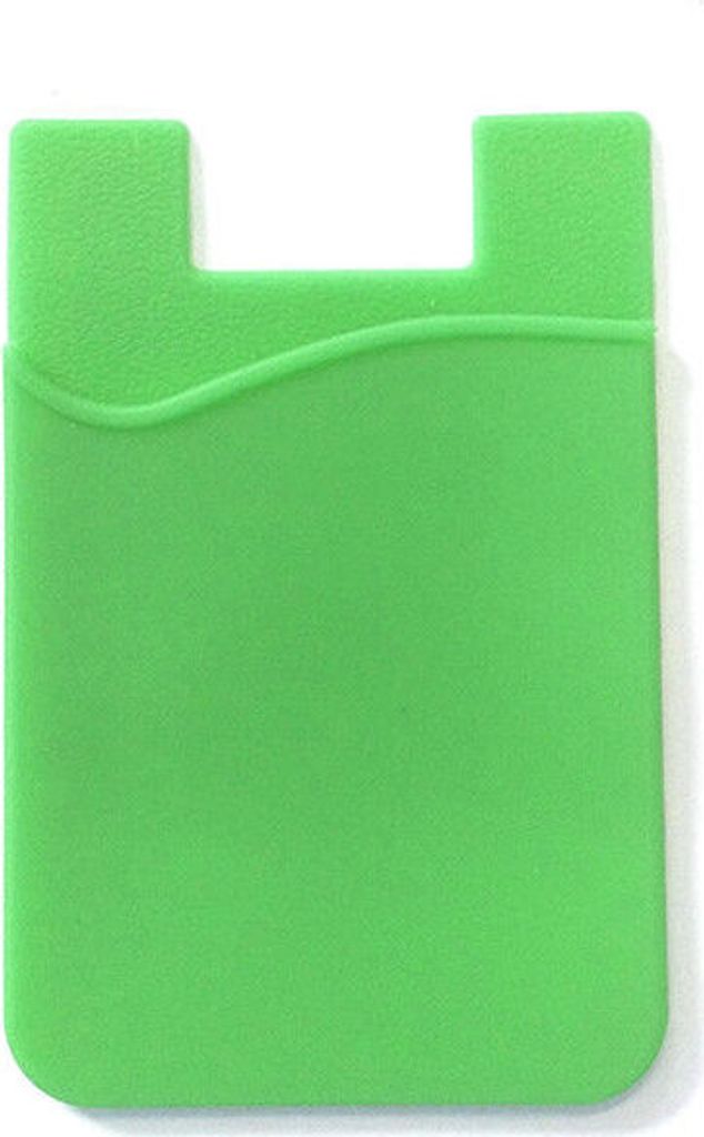 Mode Einfache Klebe Silikon-Karte Taschengeldbeutel für Handy Telefon grün