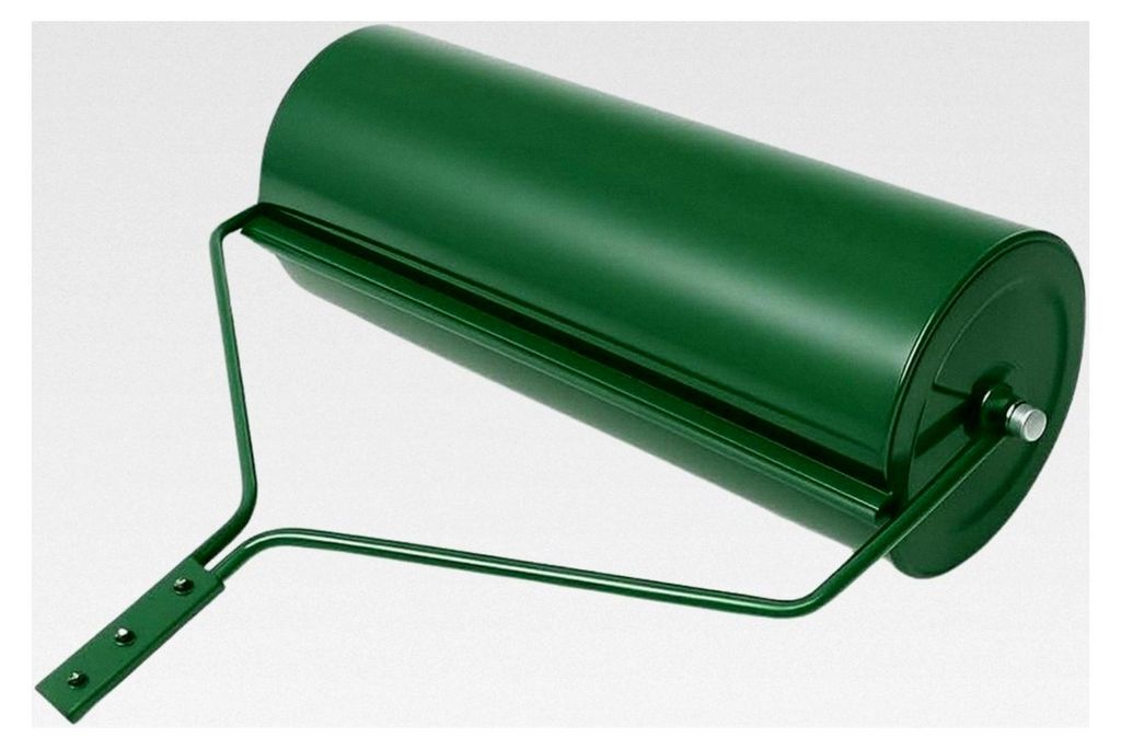 Gartenwalze 102 cm für Rasentraktor – Robuste Anhängewalze aus Stahl, befüllbar mit Wasser und Sand (bis 210 kg) – Rasenwalze mit Schmutzabs...