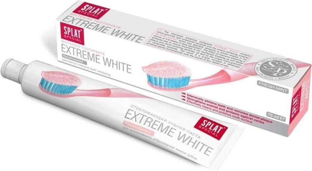 Zahnpasta Extreme White Splat Bleichmittel Papaya (75 g) Produktbild 