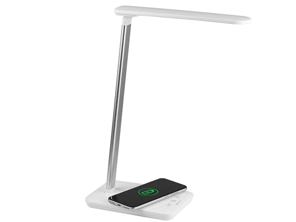 Tracer LUNA Lampe de bureau avec chargeur sans fil 10W intégrée - Noir