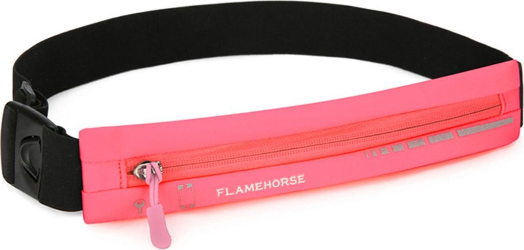FLAMEHORSE Schmaler Laufgürtel, Sport-Hüfttasche für Männer und Frauen, Lauf-Telefonhalter-Packs mit Reflektorstreifen, Hüfttasche für Traini...