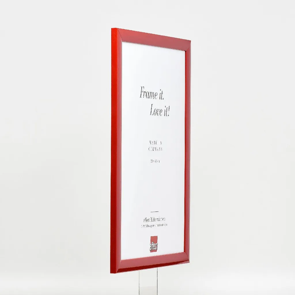 Cornice Legno 25x60 Rosso Lucido Profilo 43 | Design Moderno Casa - 7