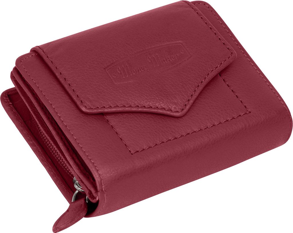 RFID Damen Geldbörse Portemonnaie Geldbeutel Damenbörse Leder Pink (528B)