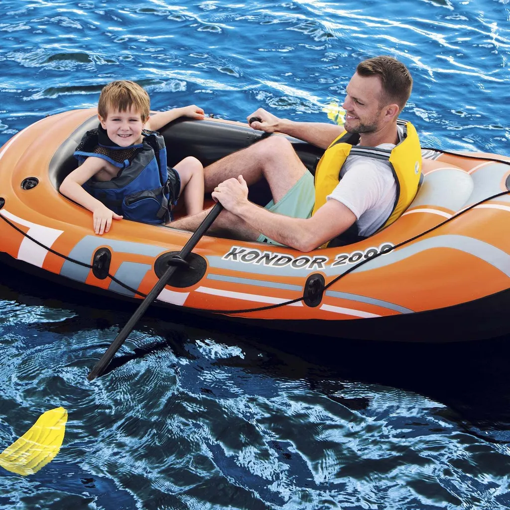 Bateau de plage pour lac et mer Bestway Hydro-Force Raft Set 61062 - 56